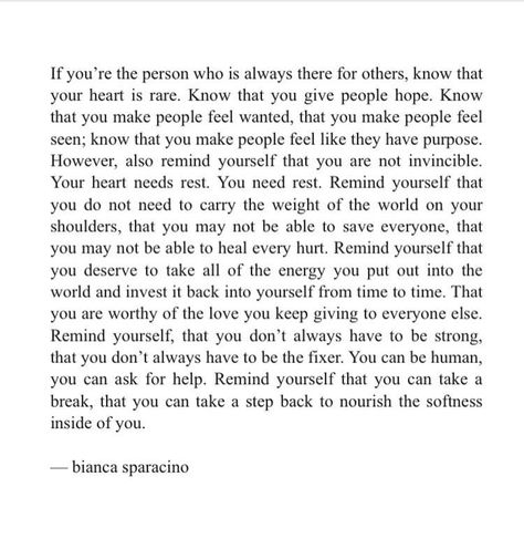 💖💖💖 Bianca Sparacino, Hypnotherapy, Self Love Quotes, What’s Going On, Poetry Quotes, Pretty Words, The Words, True Quotes, Quotes Deep