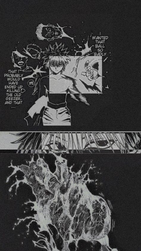 Hxh Lockscreen, Hxh Wallpaper Iphone, Hxh Wallpaper Aesthetic, Kurapika Wallpapers, Hxh Wallpaper, Killua Wallpaper, Icon Iphone, Hunter X Hunter, Black Wallpaper