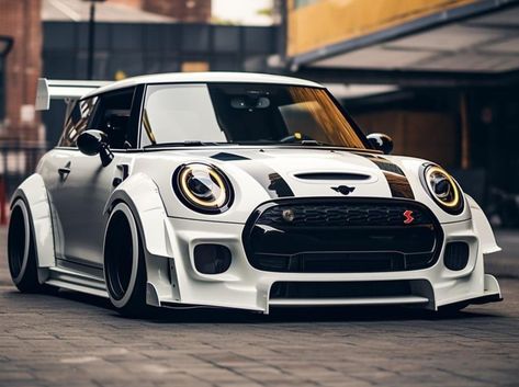 Mini Cooper Race Car, Modified Mini Cooper, Mini Cooper Modified, Mini Cooper Tuning, Mini Cooper Graphics, Vw Pointer, Mini Cooper Sport, Mini Cooper Custom, New Mini Cooper