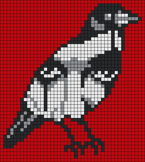 Alpha pattern #139549 | BraceletBook Pixel Beetle, Crow Alpha Pattern, Gothic Perler Bead Patterns, Horror Alpha Pattern, Goth Alpha Pattern, Horror Pixel Art Grid, Ghostface Pixel Art, Scary Pixel Art, Dark Pixel Art