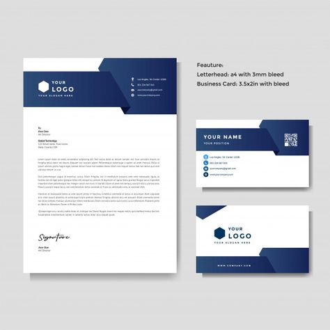 Letter Heads Design Creative, Letterhead Design Inspiration, Company Letterhead Template, Free Business Card Design, Company Letterhead, Letterhead Business, Design Tricks, Letterpress Business Cards, Logo Design Tutorial