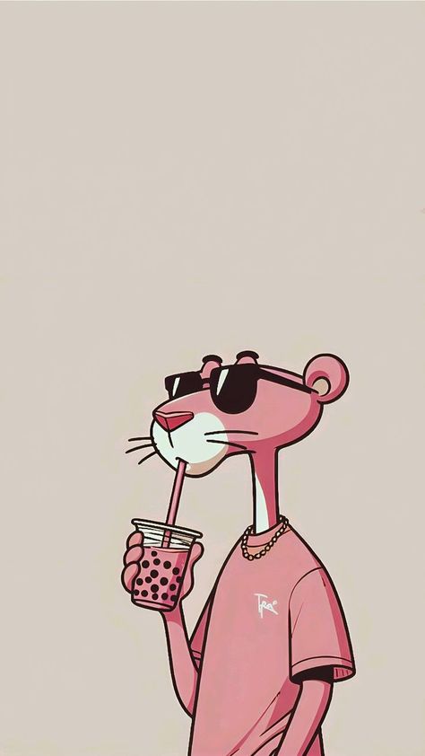 Cartoon Character Wallpaper Iphone, Pink Panther Iphone Wallpaper, Gang Cartoon Wallpaper, Pink Panther Wallpapers Iphone, The Pink Panther Wallpaper, Savage Cartoon, Pink Panther Wallpapers, Bugs Bunny Wallpaper, Panthere Rose