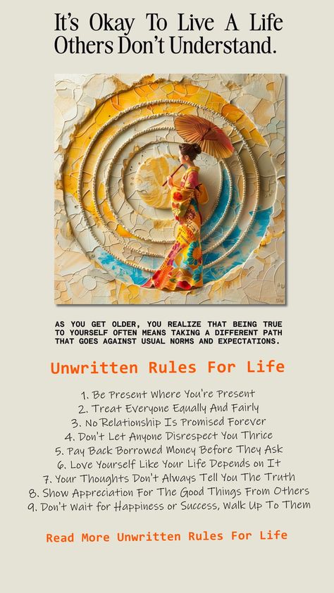 10+ Unwritten Rules For A Meaningful & Peaceful Life Unwritten Rules, Social Norms, Showing Respect, Healing Relationships, Be Kind To Everyone, Joyful Life, We All Make Mistakes, Human Society, Happiness Project