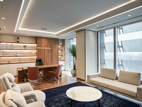 Mirabaud Bank, Abu Dhabi - Swiss Bureau Interior Design Company Dubai, UAE | Office Fit Out Dubai Offices Interior Design, Build Office, Architect Office Interior, Bank Interior Design, Offices Interior, Emirates Hills, Dubai Interior Design, Cabin Interior Design, Interior Design Dubai