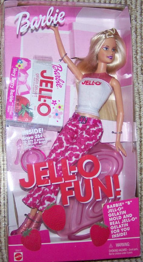 2001 Jello Fun Barbie Barbie Jello, 2005 Barbie, Old Barbie Dolls, Girly Backgrounds, 2025 Christmas, Barbie Aesthetic, Ken Dolls, Barbie Top, Ken Doll