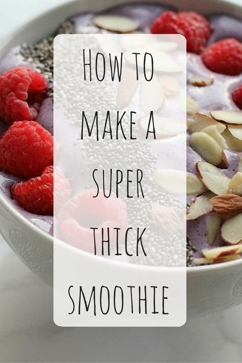 5 Tips for Super Thick Smoothies http://iheartvegetables.com/2016/04/29/5-tips-super-thick-smoothies/ How To Make A Thick Smoothie, How To Make Smoothies Thick, How To Make A Thick Smoothie Bowl, How To Make The Thickest Smoothie Bowl, Thick Strawberry Smoothie Bowl Recipe, Mango Coconut Smoothie, Smoothie Bowl Toppings, Blueberry Smoothie Bowl, Blueberry Banana Smoothie