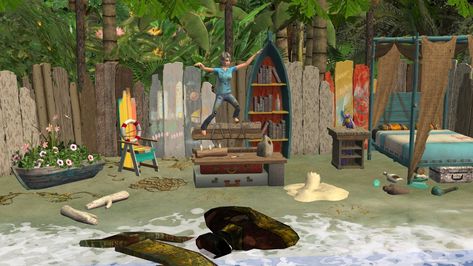 3t2 ‘Island Survivor Pack’ – Simulated Situations Sims 4 Island Living Cc, Sims 4 Island Living, Island Survival, Confident Person, Ghost Hunters, Living Things, Island Living, Kerosene, Vacation Resorts