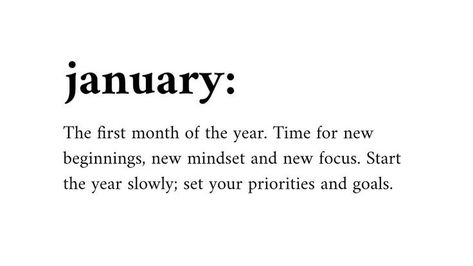 January Meaning, Months In A Year, New Beginnings, Meant To Be