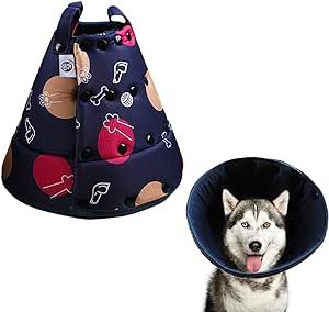 Ejona's furryfamily Comfy Adjustable Dog & Cat Cone - After Surgery Non Slip Off Cone Collar - from XSmall to XXLarge -Breathable and Waterproof (M (12.7"-14.0") (Depth 8.5")) Cone Collar, After Surgery, Surgery, Dog Cat, Pet Supplies, Pet, Collar, Dogs, Quick Saves