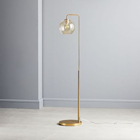 West Elm Floor Lamp, Globe Floor Lamp, Sliding Door Design, Office Nook, Glass Floor Lamp, Front Rooms, Bedroom Closet Design, Lounge Ideas, Ikea Pax