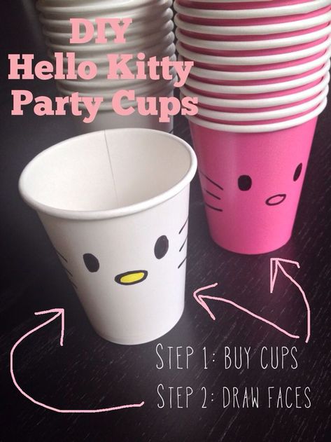 Tort Hello Kitty, Hello Kitty Baby Shower, Hello Kitty Birthday Theme, Decoracion Hello Kitty, Hello Kitty Theme Party, Kitty Birthday Party, Diy Hello Kitty, Hello Kitty Birthday Party, Hello Kitty Baby