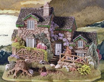 Fairy Teacup Garden, Fairy Teacup, Sims4 House, Welsh Cottage, Teacup Gardens, Fairy House Crafts, Bookshelf Art, Lilliput Lane, Sims Ideas