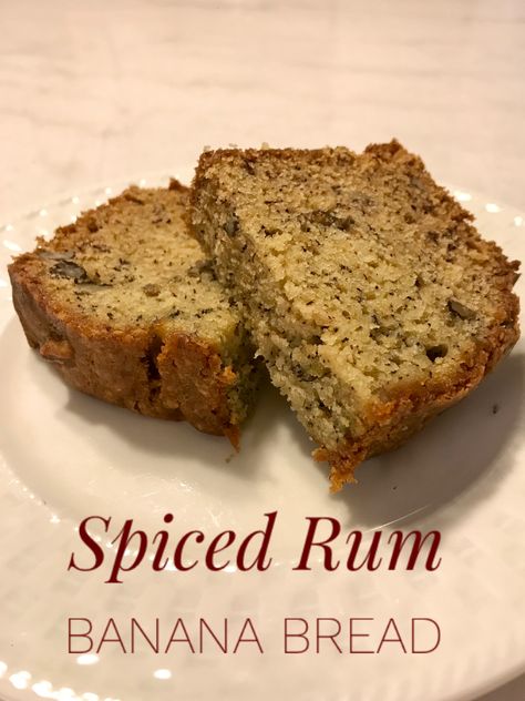 Rum Banana Bread, Jamaican Banana Bread Recipe, Spiced Rum Recipes, Banana Bread Easy, Banana Bread Loaf, Spice Bread, Rum Recipes, Tea Bread, Mid Afternoon