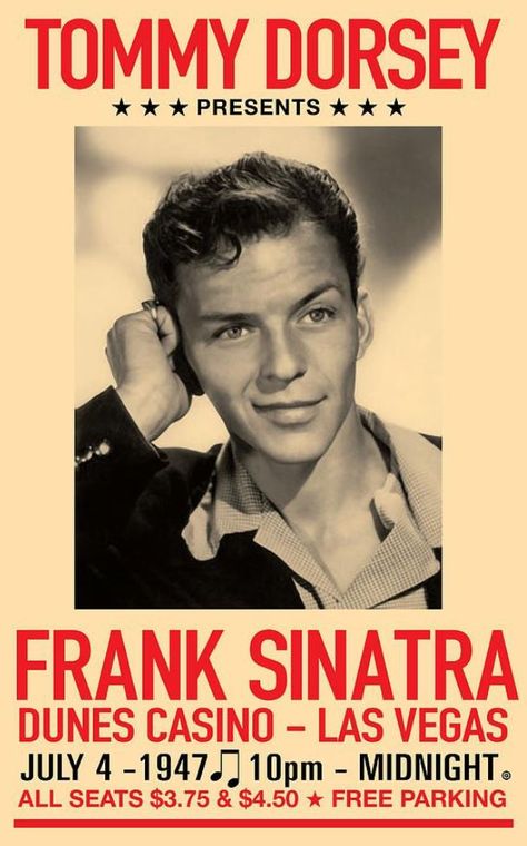 Frank Sinatra Art, Frank Sinatra Poster, Tommy Dorsey, Cheap Vacations, Old Vegas, Music Concert Posters, Vintage Music Posters, Greys Anatomy Memes, Music Images