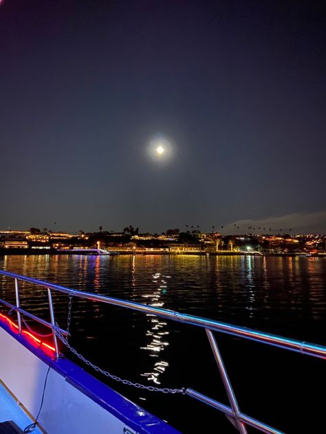 Yacht At Night, Moonlight Ocean, Boat Ride, Set Sail, Neon Lights, Night Lights, Neon Lighting, On Board, Night Time