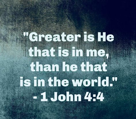 This is the second time I’ve seen this quote in two days. I think God is trying to tell me something. Breakthrough Art, Spiritual Breakthrough, Greater Is He, Faith Scripture, Healing Scriptures, Bible Truth, Favorite Bible Verses, Religious Quotes, Scripture Quotes