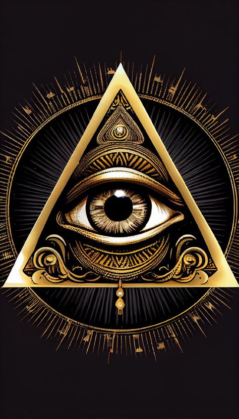 Spiritual Art Painting, Egyptian Goddess Art, Starověký Egypt, Masonic Art, Egypt Concept Art, Pyramid Eye, Eyeball Art, Egypt Tattoo, Triangle Art