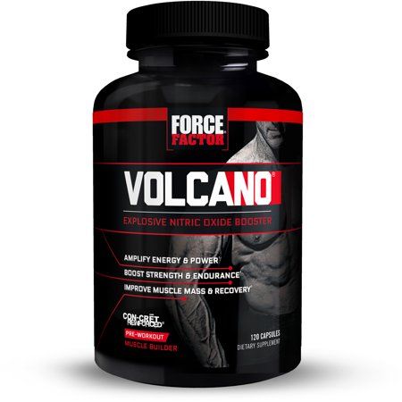 Force Factor VolcaNO Pre Workout Nitric Oxide Booster 120ct. Home Exercise Program, Muscle Builder, Increase Muscle Mass, Pre Workout Supplement, Home Exercise Routines, Nitric Oxide, Lean Muscle Mass, Workout Supplements, At Home Workout Plan