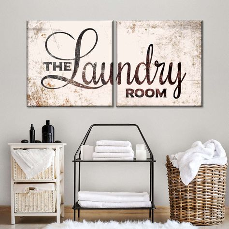 Shop for Antique Laundry Room Sign Wall Art. This ready to hang Antique Laundry Room Sign Digital Art artwork is currently on a 61% off sale - Learn More Antique Laundry Room, Laundry Room Artwork, Small Laundry Closet, Landry Room, Narrow Laundry Room, Laundry Room Wall Art, Stacked Laundry Room, Laundry Room Wall, Laundry Room Ideas Small Space