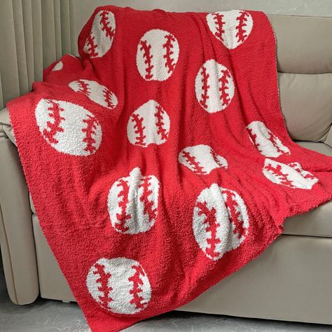 PRICES MAY VARY. Cozy and warm: Made with plush fleece fabric, this baseball pattern blanket provides exceptional comfort and warmth, perfect for curling up on the couch or adding an extra layer to your bedding. Lightweight and versatile: The lightweight construction of this blanket makes it easy to carry around for various purposes. Its versatility allows you to use it on your bed, sofa, or even take it with you to outdoor events. Reversible design: With two visually appealing options to choose Baseball Blanket, Sports Blanket, Baseball Pattern, Football Blanket, Plush Bedding, Sports Decor, Lightweight Bedding, Pattern Blanket, Soccer Sports