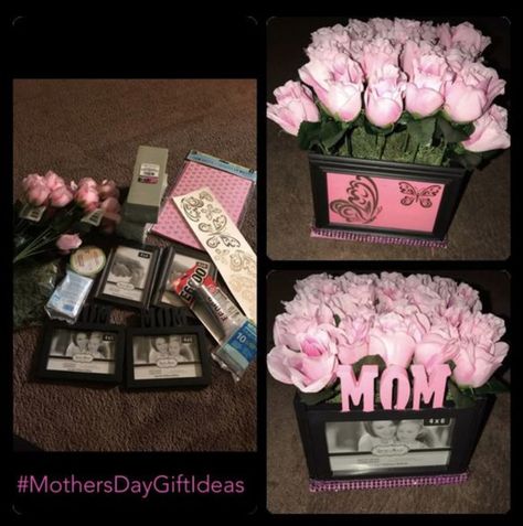 Dollar Tree Mothers Day, Mothers Day Gift Baskets, Diy Mother's Day Gift Basket, Diy Gifts For Mothers, Dollar Tree Gifts, Mothers Day Baskets, Diy Mother's Day Crafts, Diy Mom, Homemade Ideas