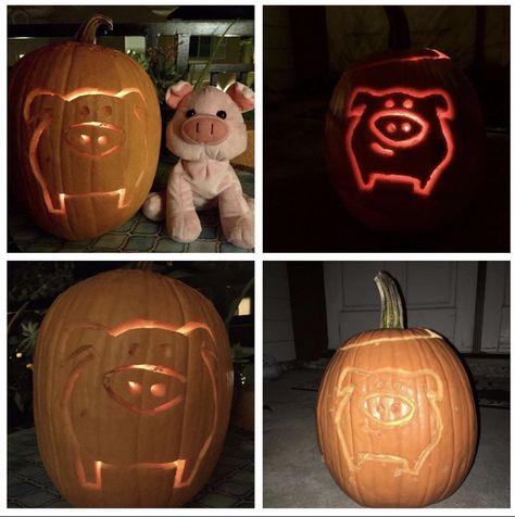 Carve a Pig Pumpkin & Win! - NumberBarn Blog Pig Pumpkin Carving, Piggy Pumpkin, Pig Pumpkin, Tall Pumpkin, Carving Templates, Pumkin Carving, Pumpkin Carving Designs, Pig Face, Pumpkin Carvings