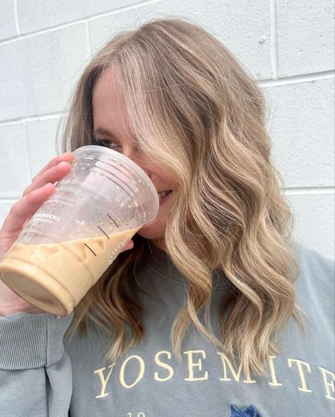 Oat Milk Blonde Hair, Oat Milk Blonde, Milk Blonde Hair, Sandy Blonde Balayage, Sandy Blonde, Oat Milk, Blonde Balayage, Oats, Balayage