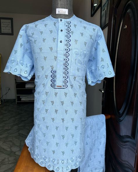 A peek of what is inside the Agbada. Men Lace✔️ Soft and tender on the skin ✔️ Short sleeves✔️ Styled for the highly respected me ✔️ Available in all sizes. Send a DM to make enquiries or click the link in our bio to take you to our WhatsApp. The Skin, Click The Link, Instagram A, Sleeve Styles, Short Sleeves, Skin, Lace, Quick Saves