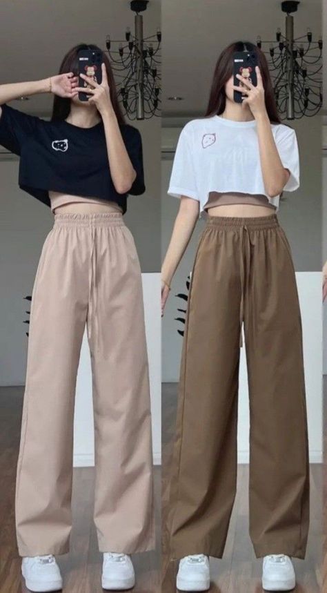 Classy Outfits Korean, Korean Tops Design, Effortless Outfits Casual, Ulzzang Fashion Street Styles, Daily Look Outfits, Korean Street Fashion Summer, Summer Korean Outfits Street Styles, Korean Daily Outfit, Ulzzang Fashion Summer