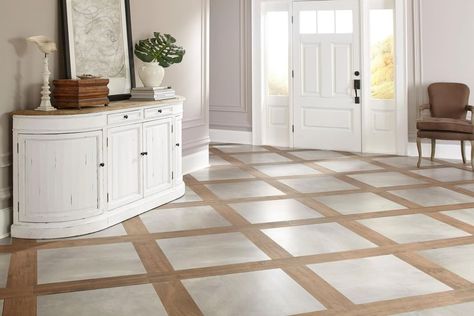 Floor & Decor on Instagram: “The first impression of your 🏠 starts in your foyer.  #interiordesign #homeinspiration #tile” Living Room Floor Tiles Design, Room Floor Tiles Design, Floor Tiles Design Ideas, Living Room Floor Tiles, White Kitchen Inspiration, Foyer Flooring, Tile Floor Living Room, Brown Tile, Entryway Flooring