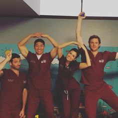 They seem like they have fun lol #ChicagoMed Sprinkle Kindness Like Confetti, Med Doctor, Tommy Merlyn, Kindness Like Confetti, Chicago Crossover, Nick Gehlfuss, Sprinkle Kindness, Colin Donnell, Chicago Justice