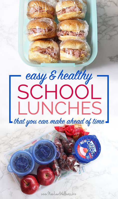 Easy Healthy School Lunches, Easy School Lunches, School Meals, Healthy School Lunches, Healthy School, Make Ahead Lunches, Healthy Lunches, Snacks For Work, School Food