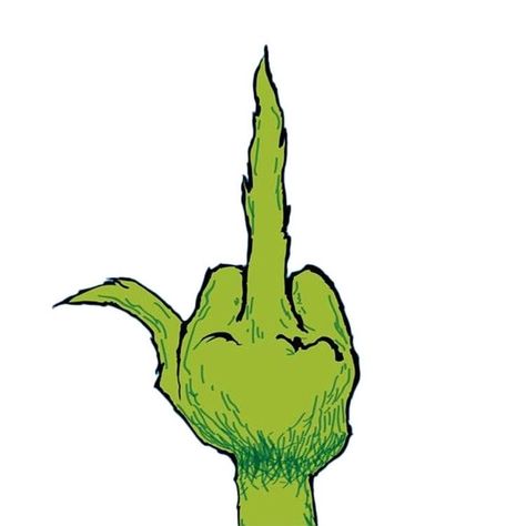 Grinch Middle Finger Wallpaper, Grinch Flipping Off, Simple Grinch Drawing, Easy Grinch Drawing, Grinch Drawing Art, Grinch Drawings, Grinch Tattoo Ideas, Simple Christmas Drawing Ideas, The Grinch Drawing