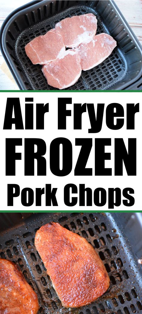 Frozen Pork Chops In Air Fryer, Frozen Pork Chops Oven, Fast Fry Pork Chop Recipes Air Fryer, Air Fry Breaded Pork Chops, Air Fryer Pork Chops Boneless Breaded, Airfryer Breaded Pork Chops, Frozen Pork Chops, Cooking Frozen Pork Chops, Pork Chops In Air Fryer