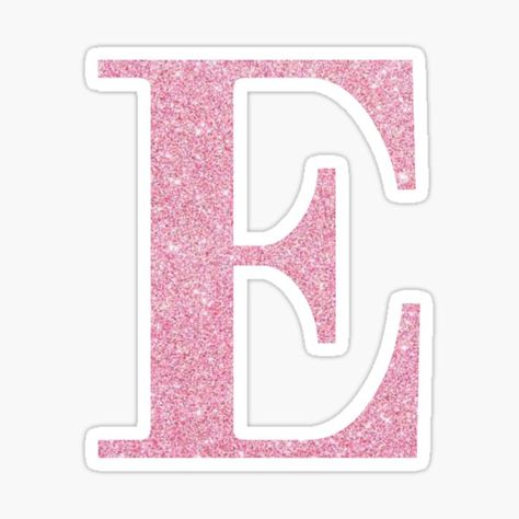 Letter E Pink Glitter Stickers | Redbubble E Aesthetic Letter, Pink Aesthetic Fairy, Fairy Pfp, Pink Neon Wallpaper, Aesthetic Letter, E Aesthetic, Scooby Doo Images, Aesthetic Fairy, Art Zine