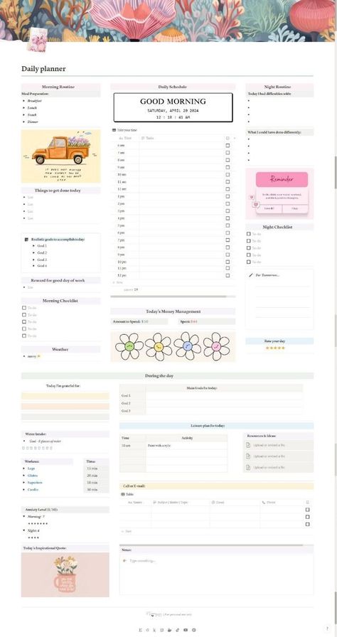 simple notion template Notion Daily Planner, Notion Template For Work, Moving Packing List, Daily Routine Planner, Template Notion, Daily Workout Plan, Small Business Planner, Dashboard Template, Routine Planner