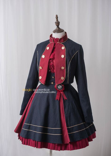 Penny House -The Academy of Magical Arts- Lolita Jacket and Skirt Set Technoblade Never Dies, Magical Clothes, Jacket And Skirt Set, Lolita Outfits, Old Fashion Dresses, Kawaii Clothes, Fancy Outfits, Lolita Dress, Cosplay Outfits