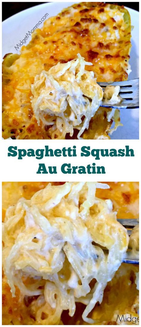 Veggies Spaghetti, Spaghetti Squash Au Gratin, Squash Au Gratin, Resep Diet, Spaghetti Squash Recipes, Keto Side Dishes, Menu Plan, Eat Better, Post Op