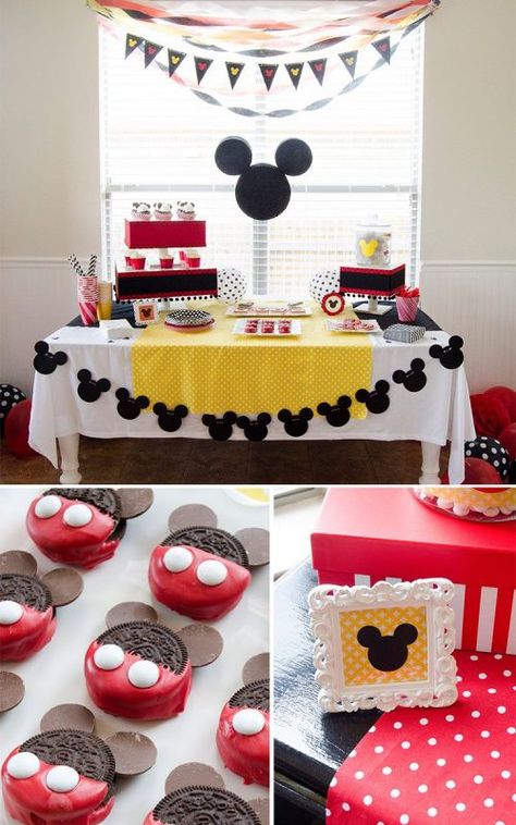 Mickey Birthday Decorations, Γενέθλια Mickey Mouse, Mickey Mouse Birthday Decorations, Mickey First Birthday, Mickey 1st Birthdays, Mickey Mouse Bday, Mickey Mouse Themed Birthday Party, Fiesta Mickey Mouse, Mickey Mouse Baby Shower