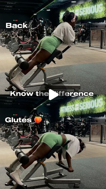 Mushabase Mbewe on Instagram: "Glutes Vs Back exercises on the hyperextention machine, in case you find it difficult targeting your glutes on this machine I hope this helps .., to target your glutes you have to tuck your chin into your chest and round your back.. to target your back you just keep your back neutral the back exercises can help to strengthen your lower back 
•
•
•
#gluteworkout #gluteguide #gymgirlsuk #glutesandhamstrings #backworkouts #gluteworkoutsforwomen" Back Extensions For Glutes, Targeting Glutes, Targeted Glute Exercises, Glute Focused Back Extension, Glute Activation Exercises Without Band, Back Exercises, Glutes Workout, Lower Back, Fitness Motivation