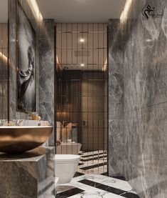 LUXURY BATH on Behance Luxury Toilet Design, Luxury Washroom Design, Luxury Washroom, Luxury Powder Room, Toilet Design Modern, Luxury Toilet, Wc Design, Bathroom Accent Wall, Bathroom Decor Luxury