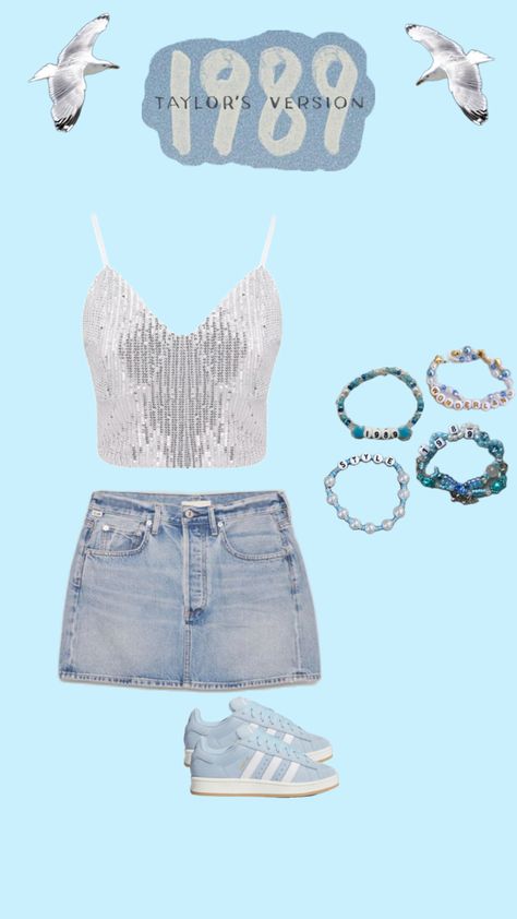 1989 | Taylor Swift | Eras Tour Outfit 🦋🪩 1989 Taylor Swift Eras Tour, Taylor Swift Eras Tour Outfit, Disco Party Outfit, 1989 Taylor Swift, Eras Tour Outfit, Taylor Outfits, Taylor Swift Tour Outfits, Swift Tour, Taylor Swift Eras Tour