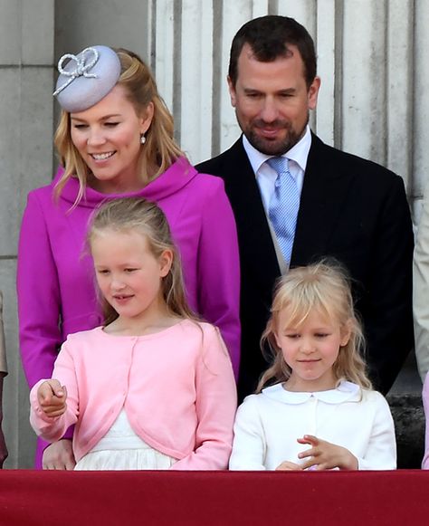 Peter Phillips and wife Autumn: the signs that their marriage was on the rocks | HELLO! Isla Phillips, Savannah Phillips, Autumn Kelly, Mark Phillips, Autumn Phillips, Kate Middleton And Prince William, Peter Phillips, Royal Hats, Trooping The Colour