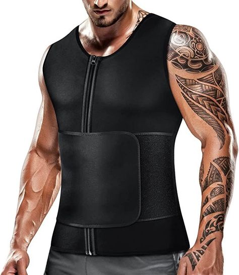 Sauna Workout, Waist Trainer For Men, Sweat Waist Trainer, Compression Vest, Scientific Design, Basketball Gym, Waist Trainer Vest, Sweat Vest, Correct Posture