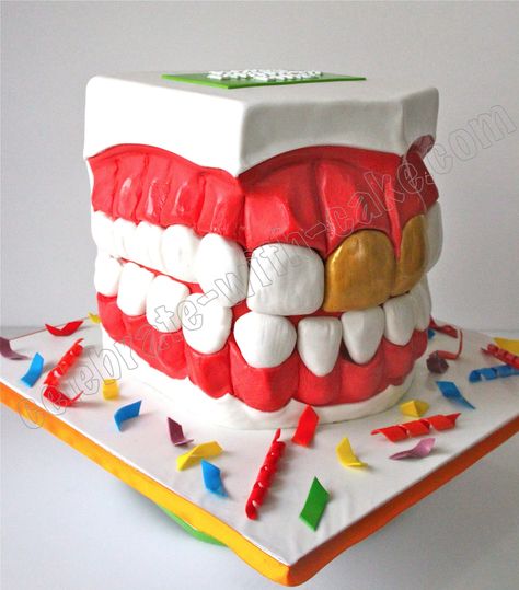 dentist Cake Dental Cake, Dentist Cake, Tooth Cake, Different Cakes, Crazy Cakes, Unique Cakes, Novelty Cakes, Graduation Cakes, Halloween Cakes