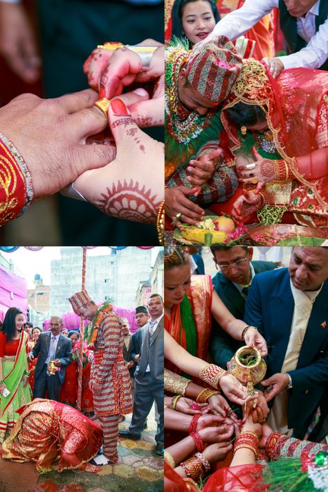 These are pics showing some of the rituals that are performed in  weeding in Nepali culture. Bihari Wedding Rituals, Nepali Wedding Decorations, Nepali Culture, Nepali Wedding, Marriage Couple, Wedding Rituals, Cute Diys, Wedding Locations, Weeding