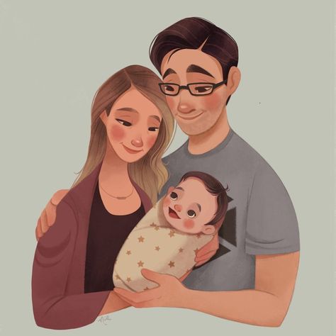 Family Drawing Illustration, Illustration Art Kids, Open Communication, Family Drawing, Baby Illustration, Illustration Noel, Family Painting, Family Cartoon, Strong Family