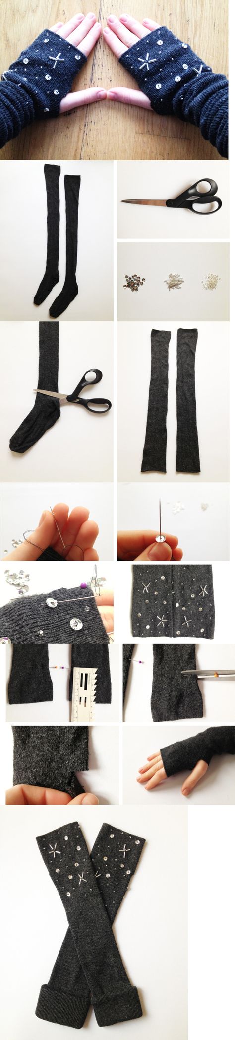 DIY Gloves crafts craft ideas easy crafts diy ideas diy crafts diy clothes easy… Diy Hand Warmers, Winter Diy Crafts, Recycle Crafts Diy, Fashion Gloves, Diy Vetement, Pretty Designs, Creation Couture, Winter Diy, Diy Couture