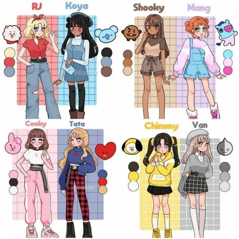 (ノ^_^)ノ Sweater Vest Outfit Drawing, Images Kawaii, Clothing Design Sketches, Drawing Anime Clothes, Comic Art Girls, Cute Kawaii Drawings, Cartoon Outfits, Dessin Adorable