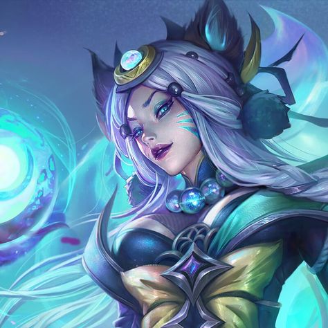 ArtStation - Snowmoon Ari Ahri Pfp, Ahri Skins, Ahri League Of Legends, League Art, Ahri League, Splash Art, Pfp Ideas, Anime Artwork, I Icon